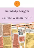 Vorschau - Arbeitsblätter - Knowledge Nuggets - culture wars in the US - Deckblatt