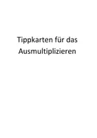 Vorschau - Arbeitsblätter - Materialpaket- Ausmultiplizieren, Ausklammern und Summen multiplizieren - Seite 1