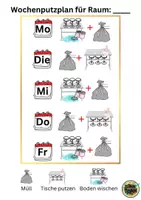 Vorschau - Poster - Wochenputzplan Päd - Seite 1
