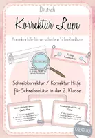 Vorschau - Merkblätter - Textlupe / Schreibkorrektur / Korrekturhilfe / Schreibdetektiv - Deckblatt