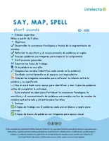 Vista previa - Hojas de trabajo - Say, map, spell short sounds - página 2