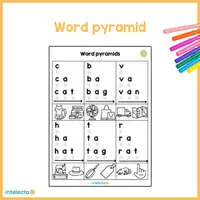Vista previa - Hojas de trabajo - Word pyramid short sounds - Portada