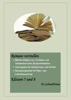 Vorschau - Arbeitsblätter - Jugendbücher präsentieren - Deckblatt