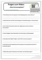 Vorschau - Arbeitsblätter - Das Immunsystem - Deckblatt