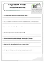 Vorschau - Arbeitsblätter - Natürliche Selektion - Deckblatt