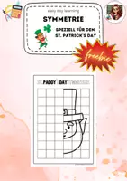 Vorschau - Arbeitsblätter - FREEBIE: Symmetrie Saint Patrick's Day - Deckblatt