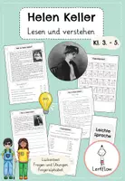Vorschau - Arbeitsblätter - Helen Keller Lerntheke - Deckblatt