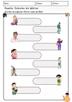 Vorschau - Arbeitsblätter - Familie DaZ Wortschatz Deutsch Klasse 1 & 2 Wörter lernen - Seite 2