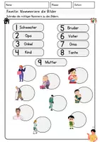 Vorschau - Arbeitsblätter - Familie DaZ Wortschatz Deutsch Klasse 1 & 2 Wörter lernen - Seite 3