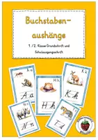 Vorschau - Merkblätter - Buchstabenaushänge Grundschrift und Schulausgangsschrift - Deckblatt