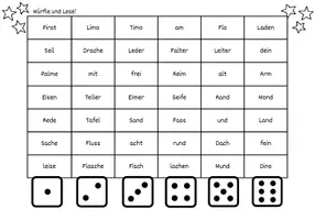 Vorschau - Arbeitsblätter - Lesespiel Klasse 1: Sternerennen - Seite 3