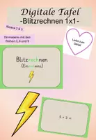 Vorschau - Spiele - Blitzrechnen Einmaleins 3 (Digitale Tafel): Kl. 2 & 3 - Deckblatt