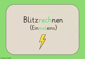 Vorschau - Spiele - Materialpaket Blitzrechnen Einmaleins (Digitale Tafel): Kl. 2 & 3 - Seite 1