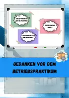 Vorschau - Poster - Erwartungen an das Betriebspraktikum - Deckblatt