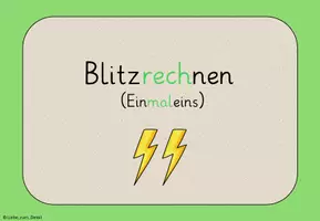 Vorschau - Spiele - Materialpaket Blitzrechnen Einmaleins (Digitale Tafel): Kl. 2 & 3 - Seite 1