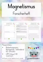 Vorschau - Unterrichtsreihen - Forscherheft Magnetismus - Deckblatt