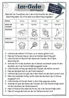Vorschau - Arbeitsblätter - Lese-Checker - Genaues Lesen üben (Set 1) - Seite 1