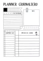 anteprima - Altro tipo di materiale - Planner giornaliero da stampare in PDF - Pagina 1