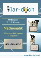 Vorschau - Arbeitsblätter - Mathematik - Lösen von Gleichungen: Aufgaben - Deckblatt