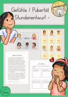 Vorschau - Stundenentwürfe - Gefühle Pubertät Stundenentwurf - Deckblatt