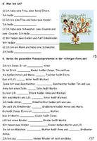 Vorschau - Arbeitsblätter - Test "Meine Familie" inkl. Lösung 3fach Differenzierung DaZ / Deutsch - Seite 3