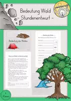 Vorschau - Stundenentwürfe - Bedeutung Wald Stundenentwurf Unterrichtsstunde - Deckblatt