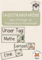 Vorschau - Poster - Otterklasse- Tagestransparenz/ Stundenplan - Deckblatt