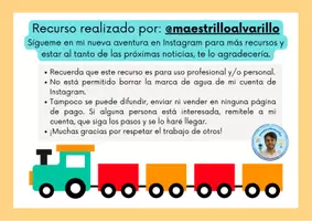 Vista previa - Tarjetas / Manipulativos - El tren de las palabras - página 2