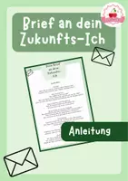 Vorschau - Arbeitsblätter - Brief an dein Zukunfts-Ich Selbstreflexion Anleitung - Deckblatt
