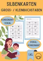 Vorschau - Fördermaterial/Inklusion - Silbenkarten Grossbuchstaben Erstes Lesen Silben Kleinbuchstaben 1. Klasse - Deckblatt