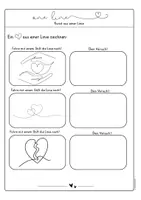 Vorschau - Arbeitsblätter - One Line Art: Herzen aus einer Linie / Muttertag & Valentinstag - Seite 3