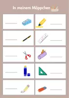 Vorschau - Spiele - Im Klassenzimmer/Schule - Wortschatz - Seite 1