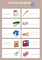 Vorschau - Spiele - Im Klassenzimmer/Schule - Wortschatz - Seite 3