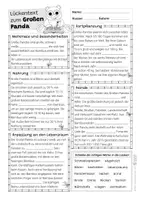 Vorschau - Arbeitsblätter - Großer Panda - Arbeitsblatt mit Lückentext - Seite 2