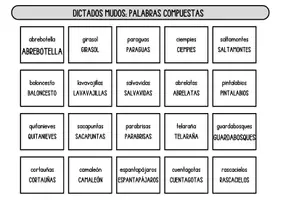 Vista previa - Refuerzo / NEE / Materiales de apoyo - DICTADOS MUDOS - página 2