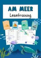 Vorschau - Arbeitsblätter - Am Meer Lesetraining Grundschule Klasse 3 und 4 Lesen lernen Lesetext - Deckblatt