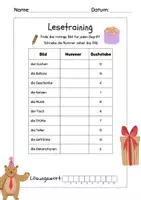 Vorschau - Arbeitsblätter - Feste Lesetraining Grundschule Klasse 3 und 4 Lesen lernen Lesetext - Seite 1