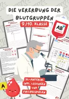 Vorschau - Arbeitsblätter - Vererbung der Blutgruppen | Unterrichtsreihe "Genetik", Biologie Klasse 9./10. - Deckblatt