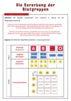 Vorschau - Arbeitsblätter - Vererbung der Blutgruppen | Unterrichtsreihe "Genetik", Biologie Klasse 9./10. - Seite 1