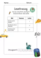 Vorschau - Arbeitsblätter - New York City Leseübung Grundschule Lesen DaZ Leseförderung - Seite 3