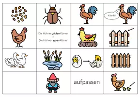 Vorschau - Stundenentwürfe - Materialpaket zum Bilderbuch Heinrich will brüten mit Skizze - Deckblatt