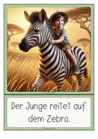Vorschau - Fördermaterial/Inklusion - ZOOTIERE Bildkarten für die Satzbildung - Seite 2