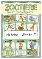Vorschau - Spiele - ZOOTIERE Ich habe - Wer hat? - Deckblatt