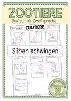 Vorschau - Arbeitsblätter - ZOOTIERE Silben schwingen - Deckblatt