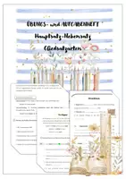 Vorschau - Arbeitsblätter - HAUPTSATZ/NEBENSATZ: Arbeits- und Aufgabenheft - Deckblatt