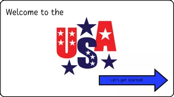 Vorschau - Präsentationen/Tafelbilder - Welcome to the USA! Präsentation mit Lesetexten - Seite 1