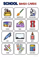 Vista previa - Unidades / Secuencias / Situaciones de Aprendizaje - School Bingo Game - página 2