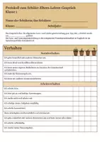 Vorschau - Lehrpläne/Lehrermaterial - Gesprächsprotokoll für die Halbjahresgespräche in Klasse 1 - Seite 1