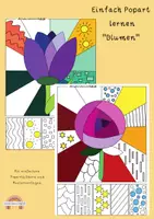 Vorschau - Arbeitsblätter - Einfach Popart lernen - Blumenmuster - Deckblatt