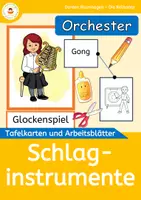 Vorschau - Arbeitsblätter - Schlaginstrumente im Orchester – Tafelkarten, Arbeitsblätter & Ausmalbilder 🎶 - Deckblatt